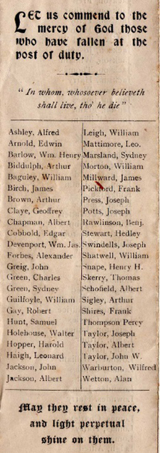 roll of honour